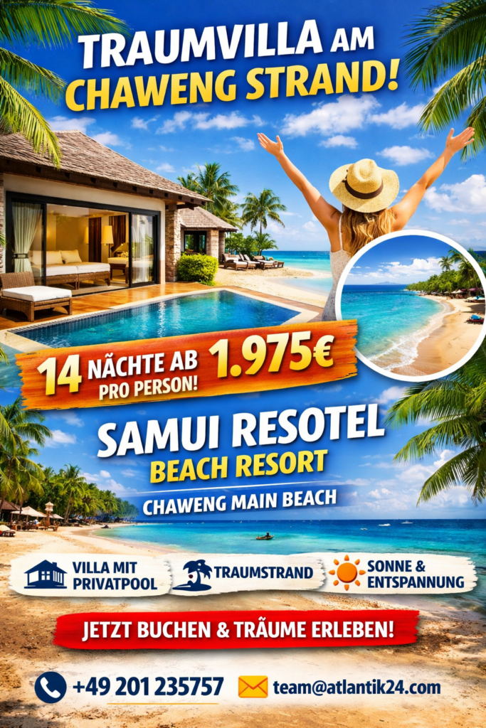 Urlaub Koh Samui Villa mit Pool am Chaweng Beach